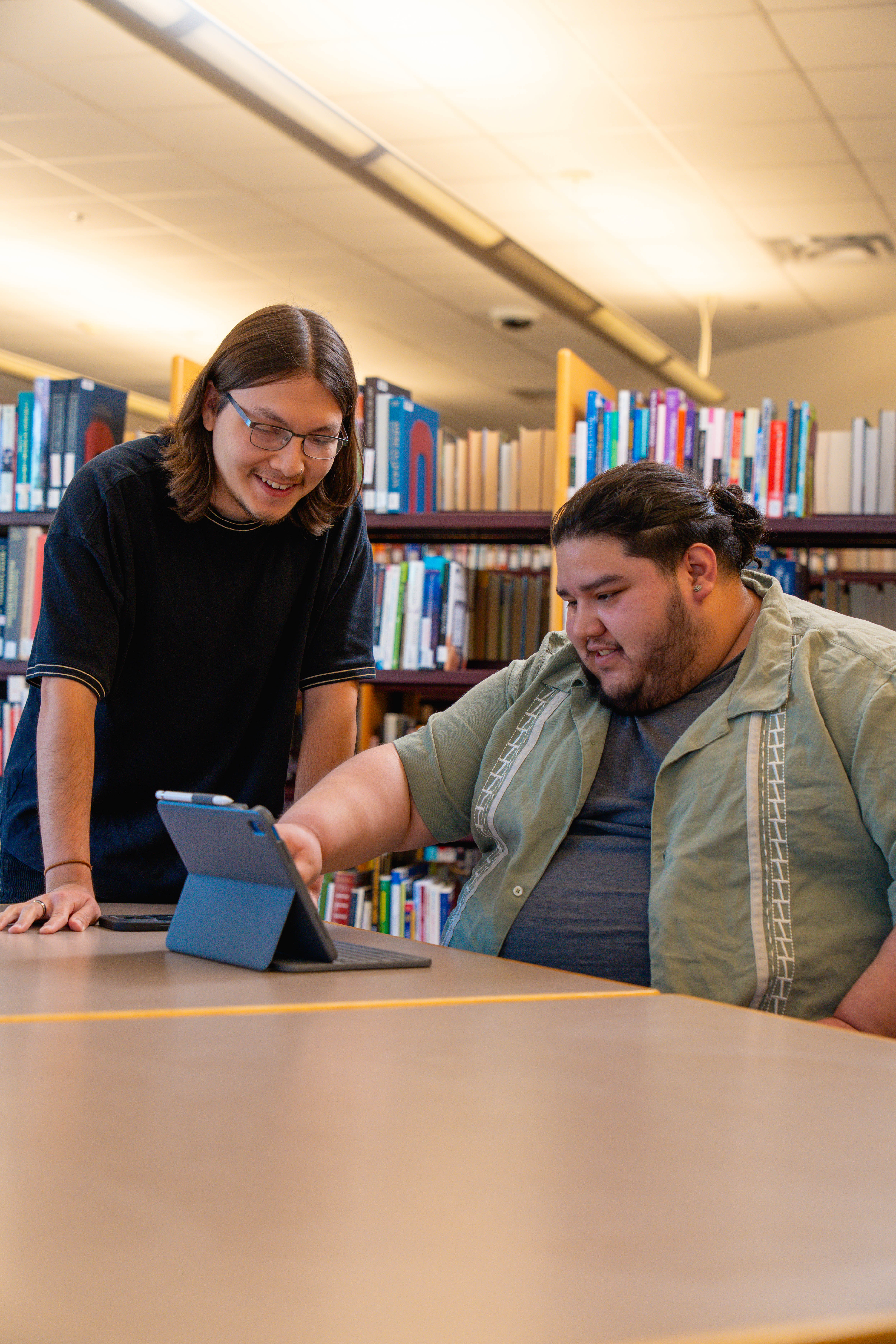 DACC students using technology as part of their learning experience